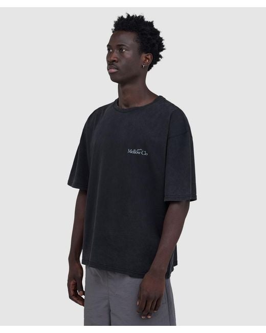Mellow Clo Blue Everyday T-Shirt (Washed for men