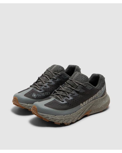 Merrell Brown Agility Peak 5 Gore-Tex Sneaker (Beluga/Talus for men