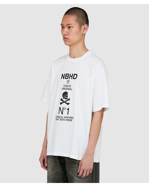 Neighborhood White Nh. Tee Ss-8 T-Shirt for men