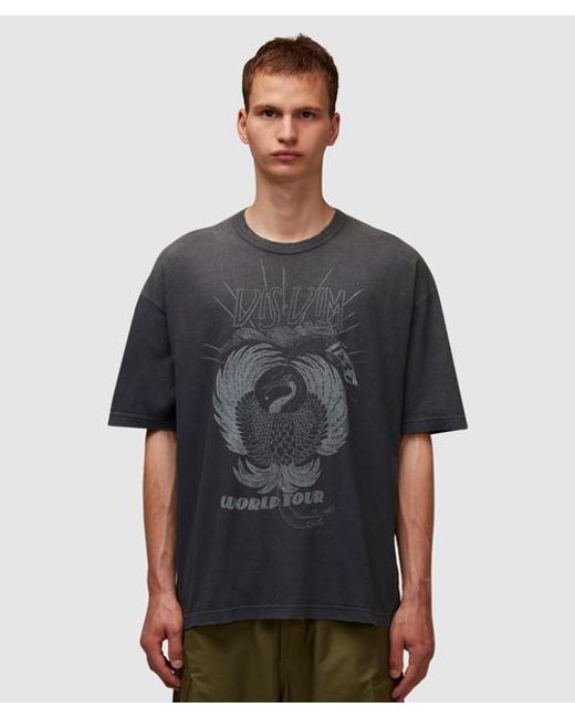 Visvim Gray Jumbo Crash World Tour T-shirt for men