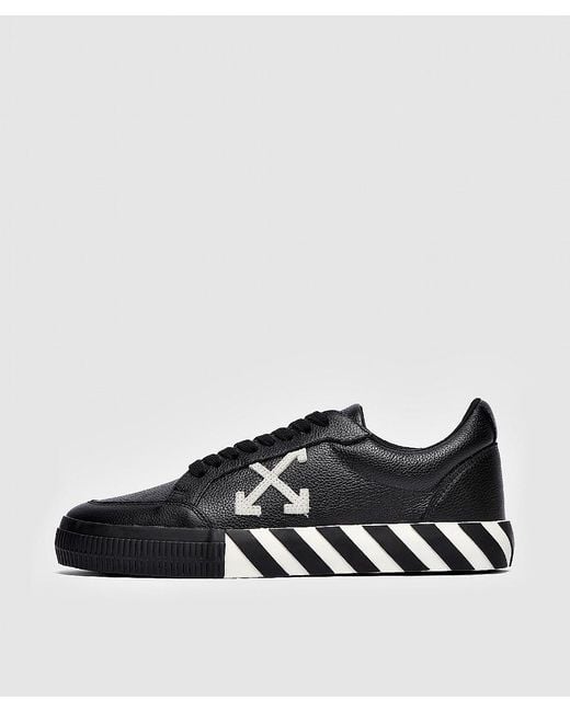 off white vulcan low leather trainers