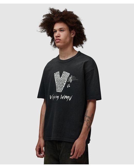 Visvim Black Jumbo V Crash T-Shirt