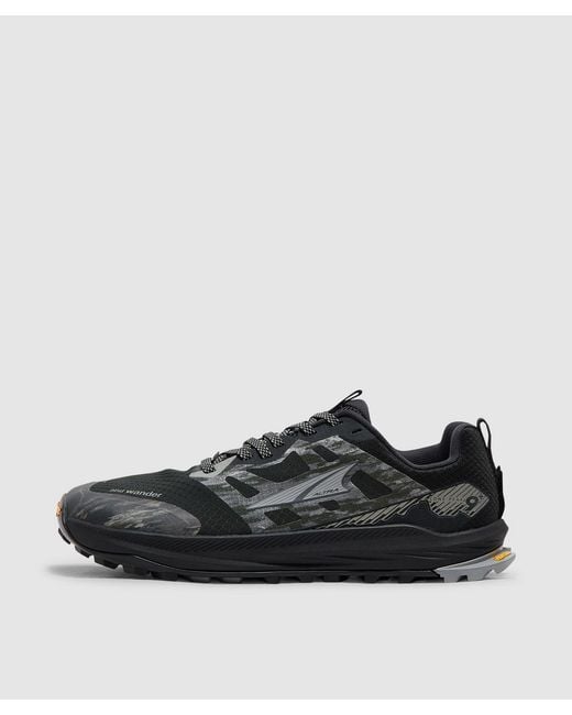 And Wander Black X Altra Lone Peak 9+ Sneaker (Dark