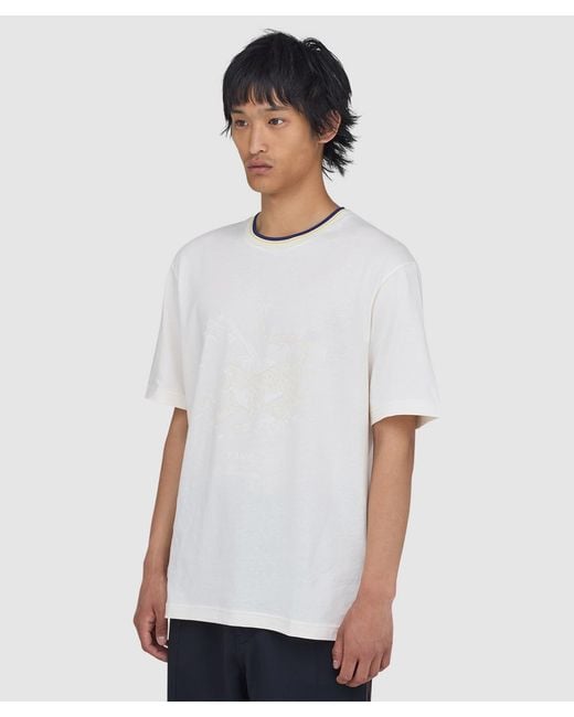Adidas Originals White Y3 Graphic T-Shirt (Chalk for men