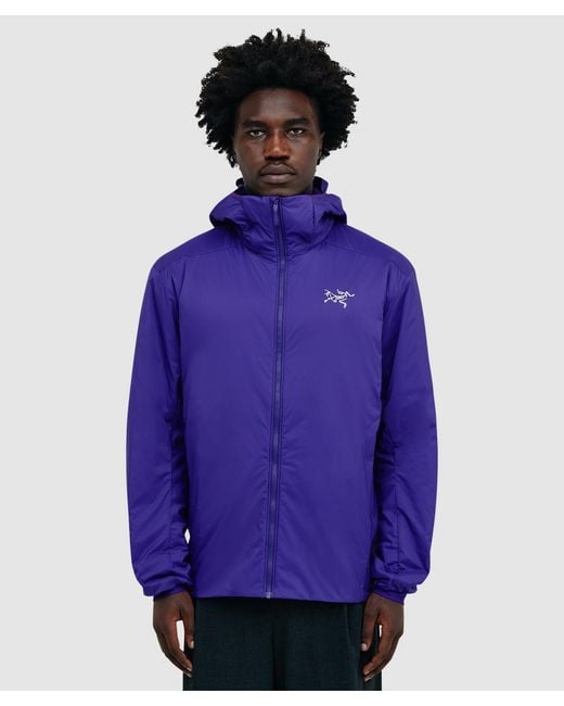 Arc'teryx Purple Atom Hooded Jacket (Azalea for men