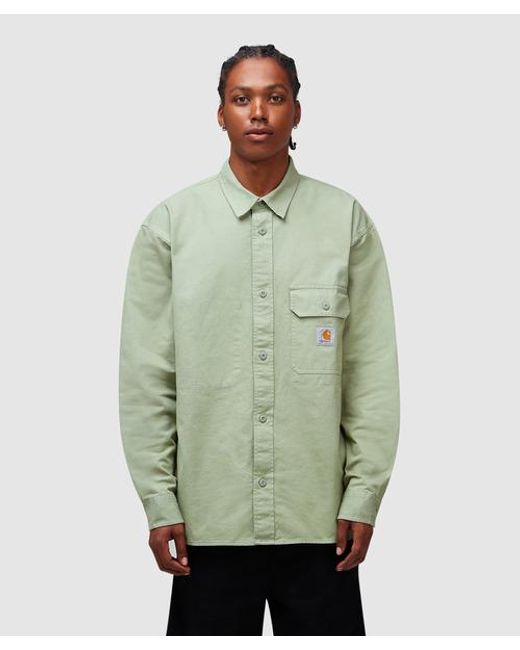 Carhartt WIP Green Reno Shirt Jacket for men