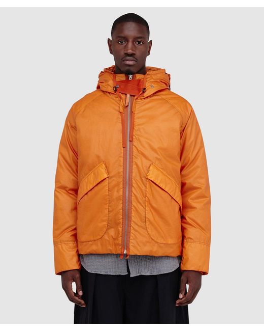 C P Company Opal Ballistic Mille Miglia Goggle Jacket Russet In 