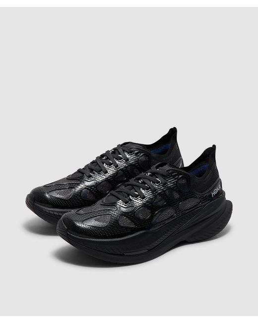 Hoka One One Black Mach X Caged Sneaker Midnight for men