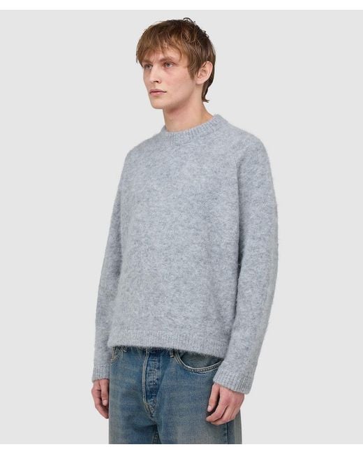 About Blank Blue Alpaca Sweater (Light for men