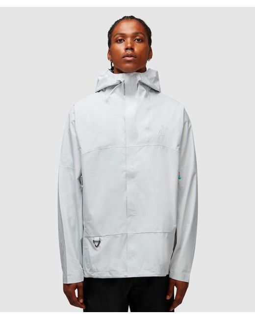 Nike Gray Acg Storm-fit Cascade Rain Jacket for men