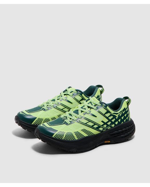 Hoka One One Green Speedgoat 2 Sneaker (Neon Yuzu for men