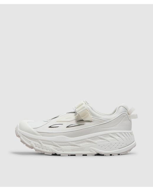 Hoka One One White Stinson Breeze Sneaker (Frost Grout for men