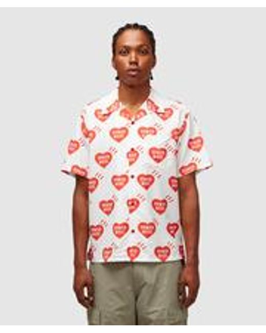 Human Made Heart Aloha Shirt in Red for Men | Lyst Canada