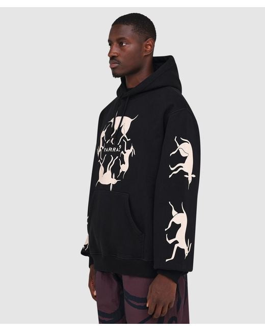 Parra Black Non Grand Cafe Hoodie for men