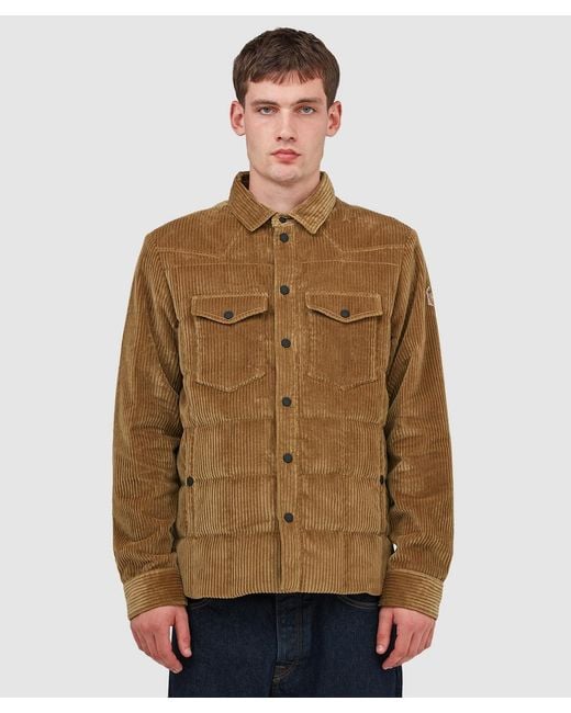 Moncler Brown Gelt Shirt Jacket for men