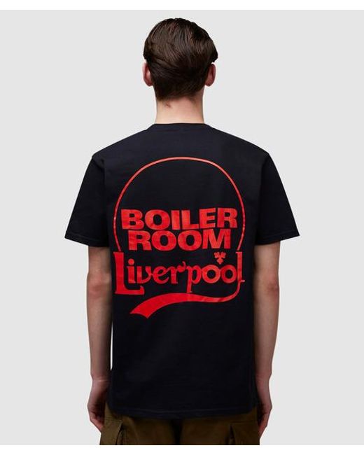 BOILER ROOM Black Liverpool T-shirt for men