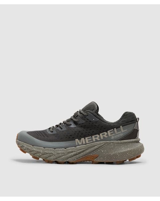 Merrell Brown Agility Peak 5 Gore-Tex Sneaker (Beluga/Talus for men