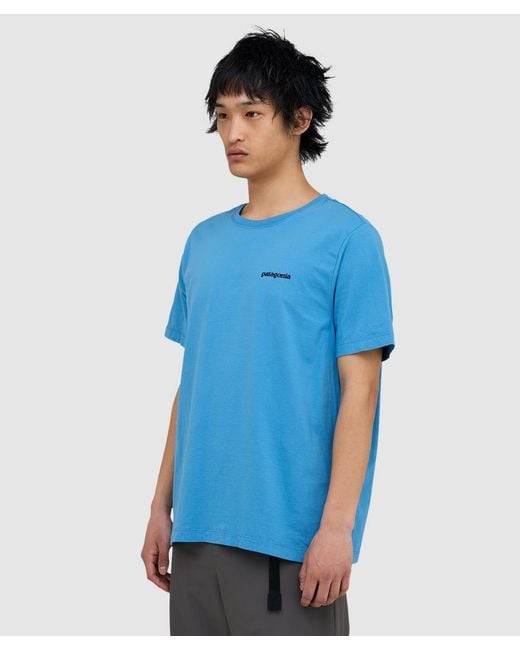 Patagonia Blue P6 Logo Responsibili-Tee T-Shirt (Shore for men