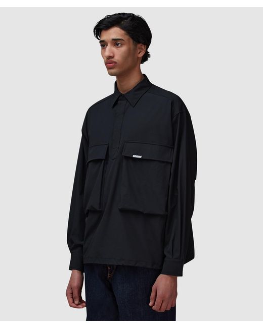 Metalwood Blue Ripstop Overshirt for men
