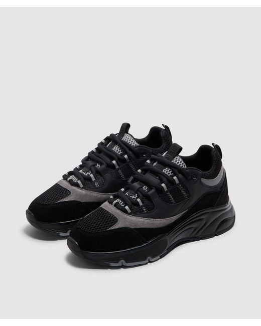 Cleens Black Aero Runner Sneaker for men
