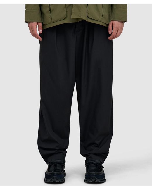 Universal Works Black Pleated Track Pant for men