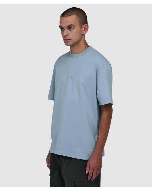 Stone Island Blue Desert Print T-Shirt (Light for men