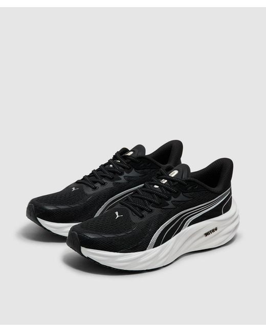 PUMA Black Velocity Nitro 4 Sneaker for men