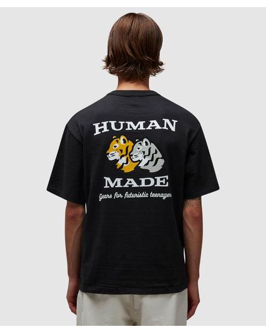 Human Made Black Tiger Pocket T-shirt for men