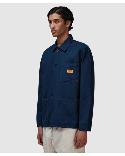 Service Works Blue Canvas Chore Shirt for men