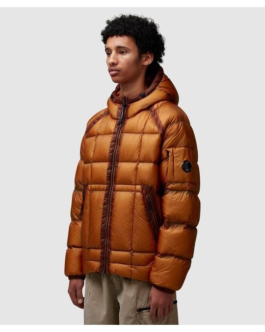 Company Hooded Down Shell Goggle Jacket (Bombay in Brown