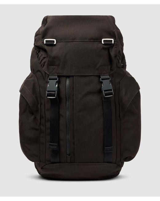 Stone Island Black Resin Treated Cordura Backpack