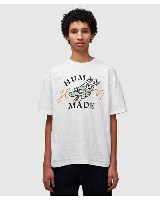Human Made White Dragon T-shirt for men