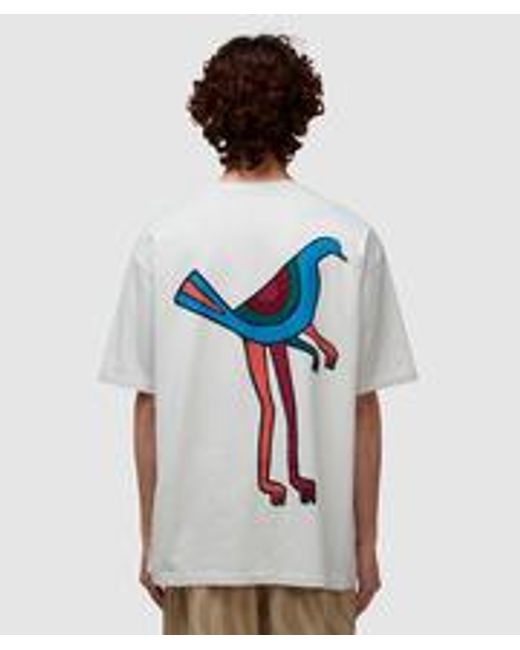 Parra White Pigeon Legs T-shirt for men