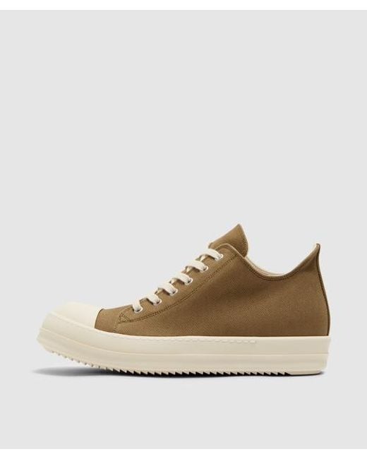 Rick Owens Scarpe Low Sneaker in Natural for Men | Lyst