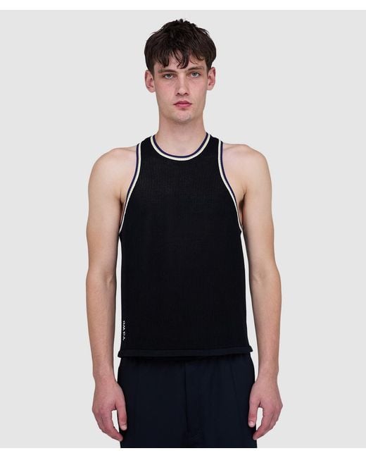 Adidas Originals Black Y3 Knit Vest for men