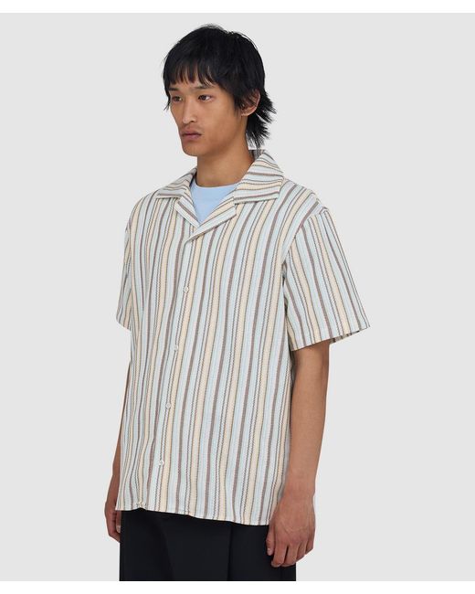 Drole de Monsieur Gray Chemise Striped Shirt (Multicolour for men