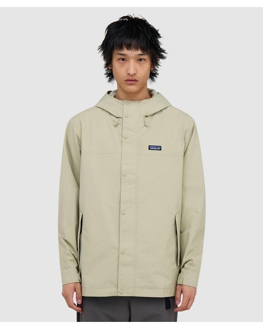 Patagonia Natural Outdoor Everyday Rain Jacket (Weathered Stone for men