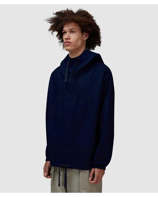 Beams Plus Blue Military Smock Jacket for men