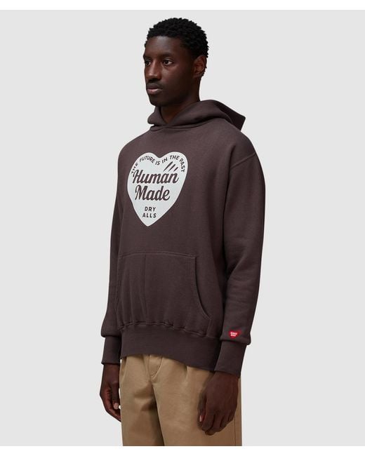 Human Made Brown Tsuriami Heart Hoodie for men