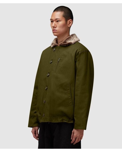 FRIZMWORKS Green Edgar N-1 Deck Jacket for men