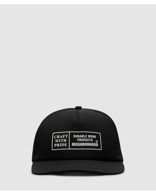 Neighborhood Black Mesh Cap