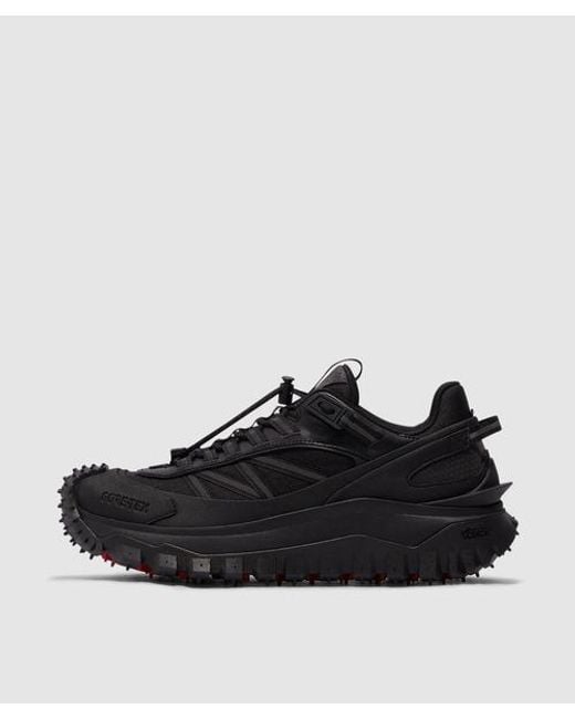 Moncler Black Trailgrip Gtx Canvas & Leather Sneaker
