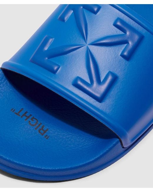 Off-White c/o Virgil Abloh Arrow Slider in Blue for Men  display picture 1