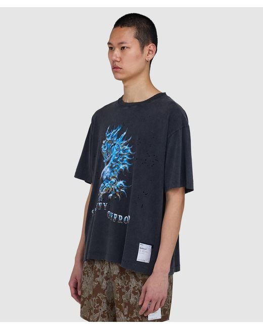 Satisfy Blue Mothtech Chrome Eagle T-Shirt (Aged for men