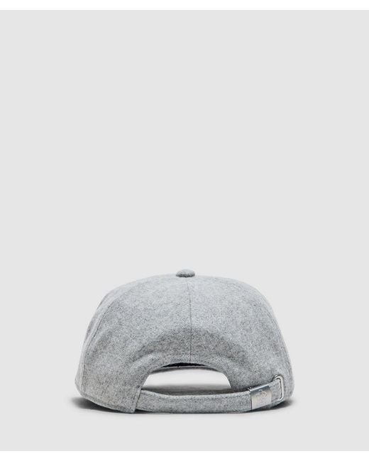 About Blank White Monogram Cap /Ecru