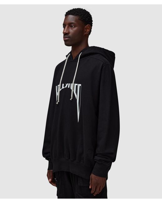 Rick Owens Black Oversized Hoodie for men