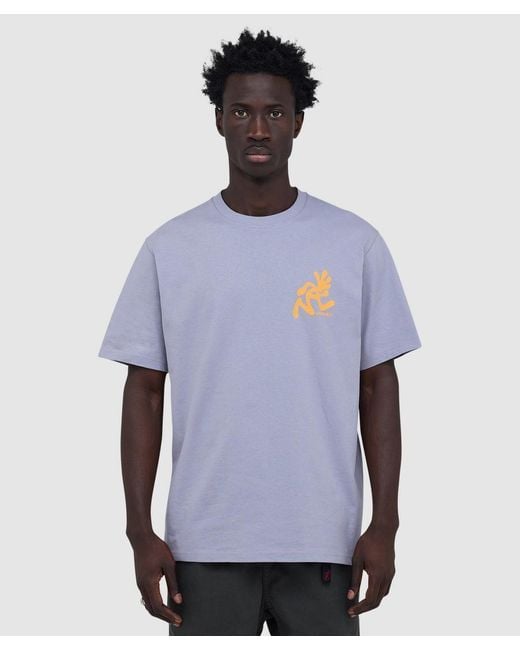 Gramicci Blue Running T-Shirt for men
