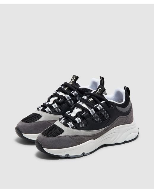 Cleens Black Aero Runner Sneaker for men