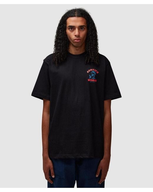 Service Works Black Organic Chefswear T-Shirt for men
