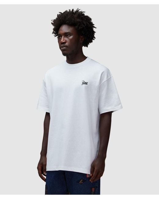 PATTA White Script Logo T-Shirt